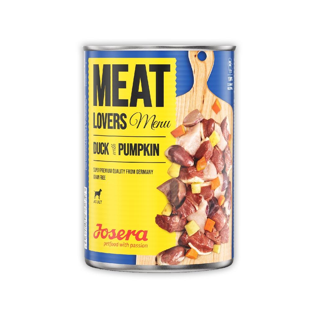 JOSERA Nassfutter MEATLOVERS MENU DUCK WITH PUMPKIN für Hunde