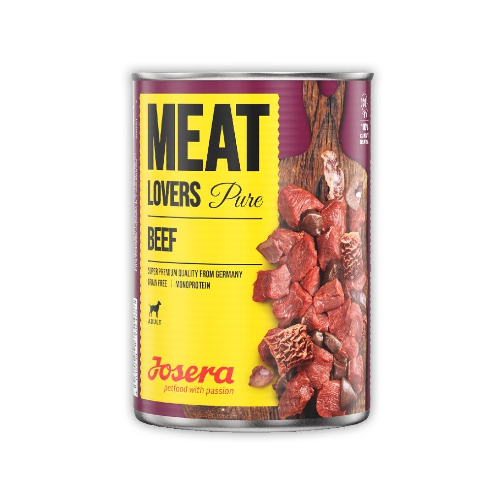 JOSERA Nassfutter MEATLOVERS PURE BEEF für Hunde 400g