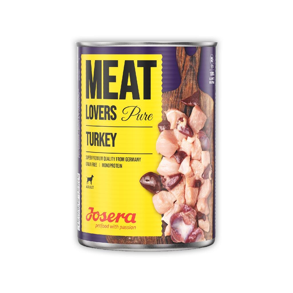 JOSERA Nassfutter MEATLOVERS PURE TURKEY für Hunde 400g