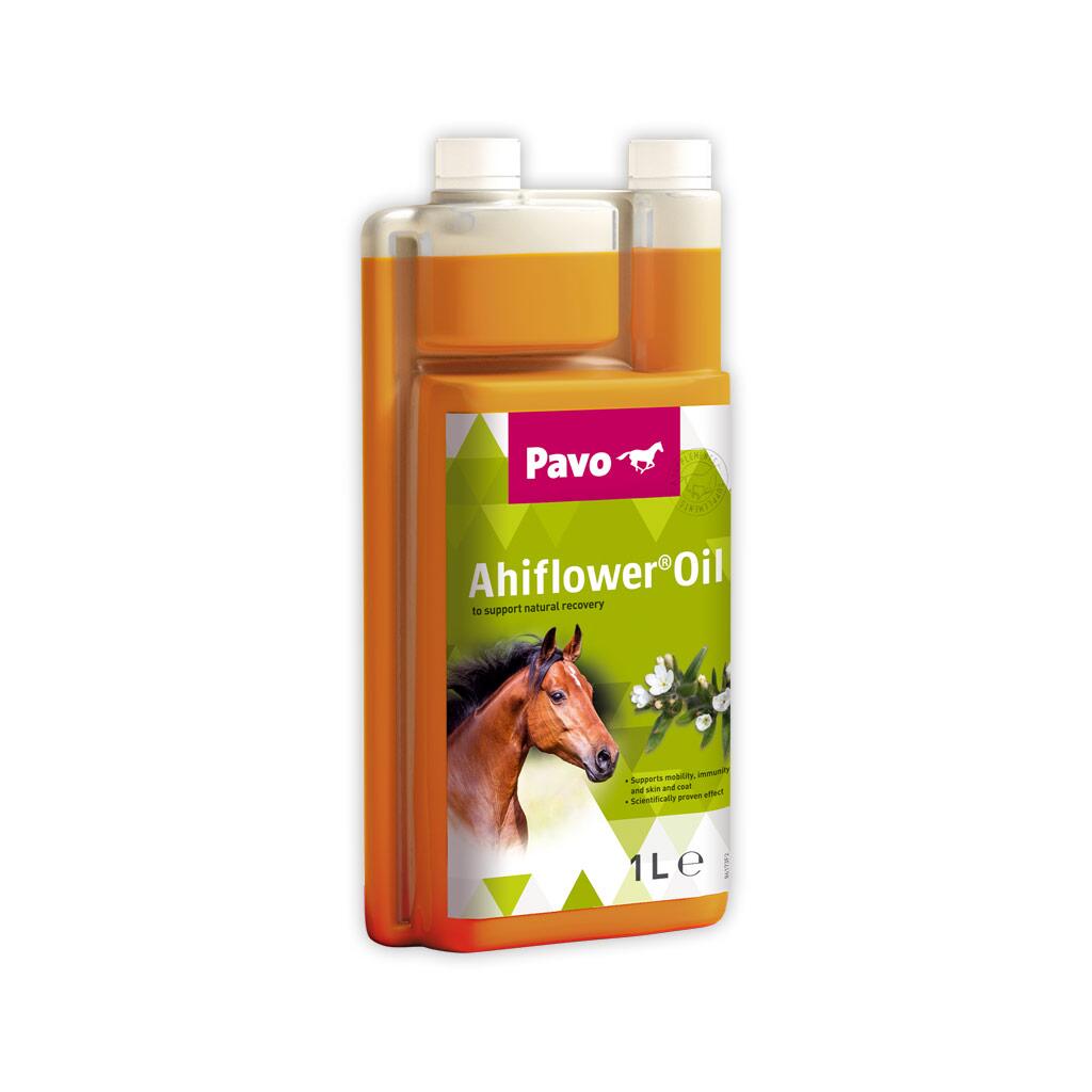 PAVO Ergänzungsfutter AHIFLOWER OIL für Pferde 1l