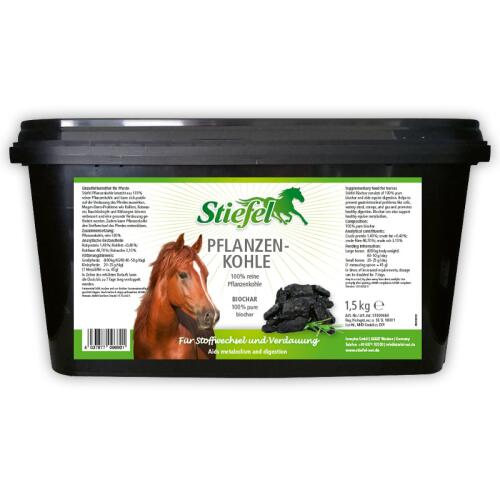 STIEFEL Ergänzungsfutter PFLANZENKOHLE für Pferde 1,5kg