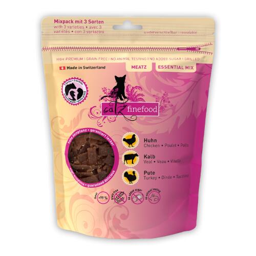 CATZ FINEFOOD Leckerli MEATZ ESSENTIAL MIX für Katzen 45g