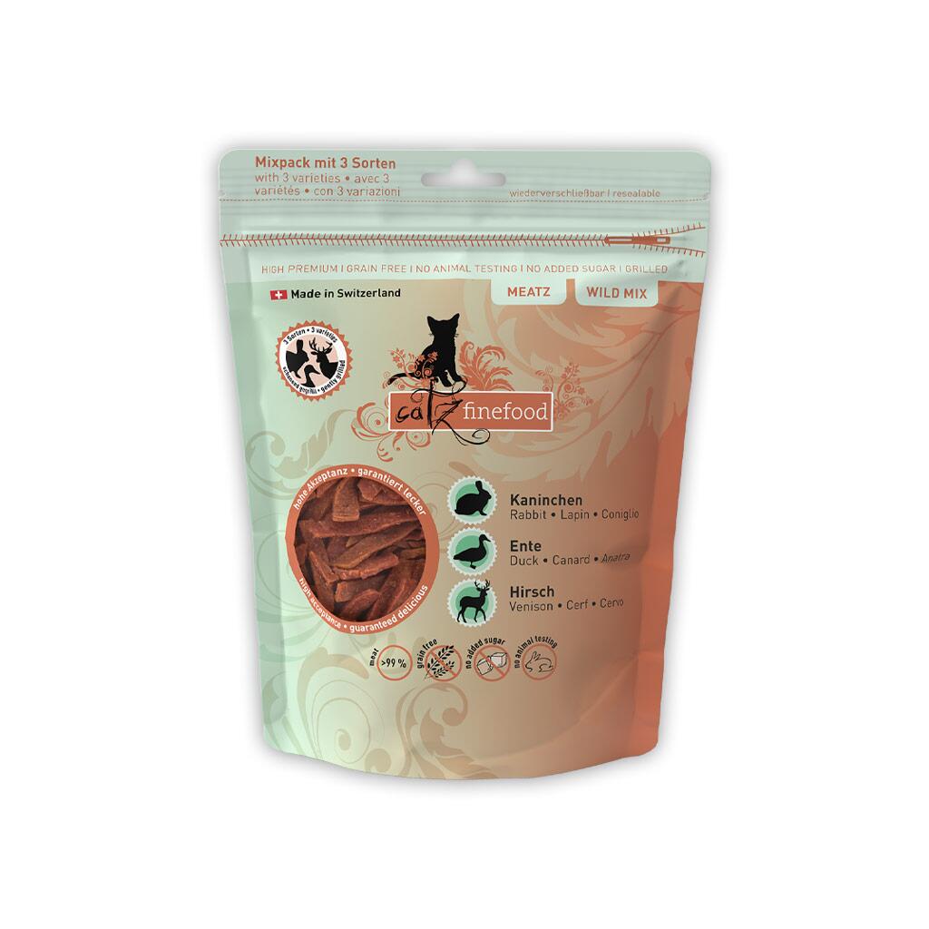 CATZ FINEFOOD Leckerli MEATZ WILD MIX für Katzen 45g