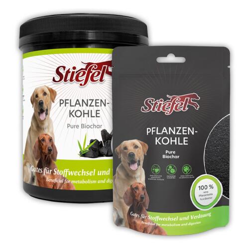 STIEFEL Ergänzungsfutter PFLANZENKOHLE für Hunde