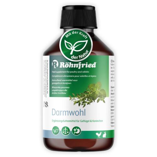 RÖHNFRIED Ergänzungsfutter DARMWOHL für Kaninchen und Geflügel 250ml