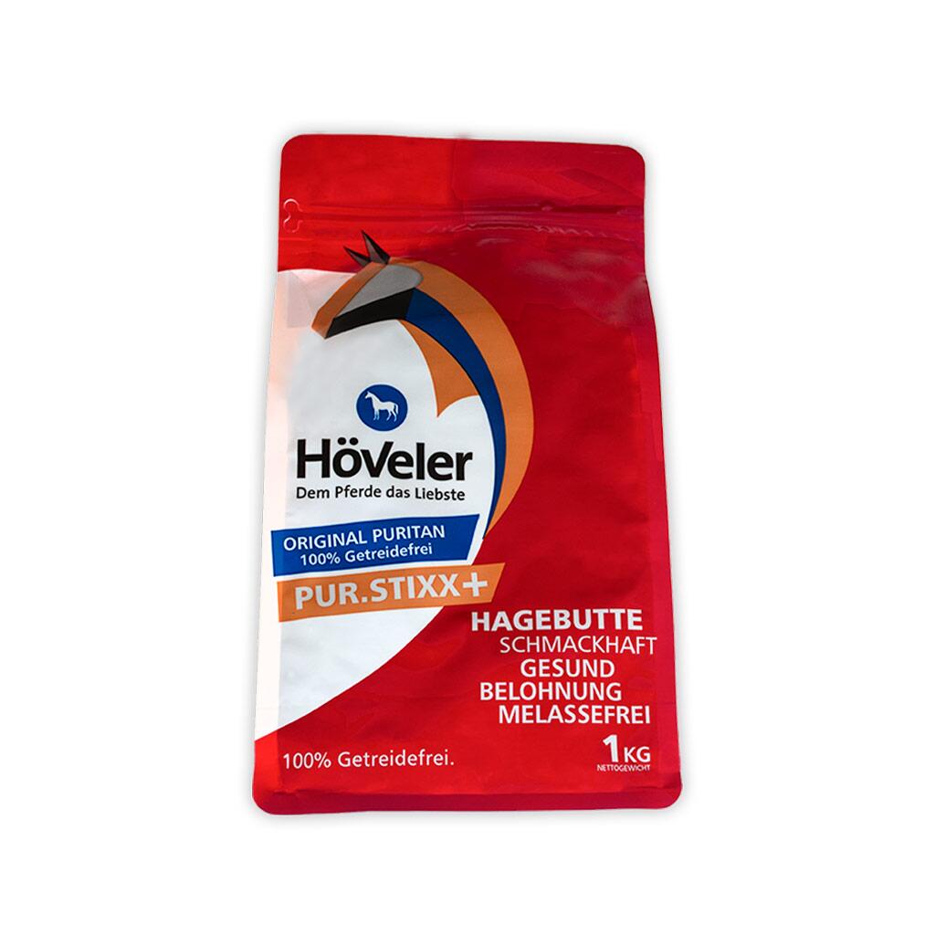 HÖVELER Leckerli PUR.STIXX+ HAGEBUTTE für Pferde 1kg