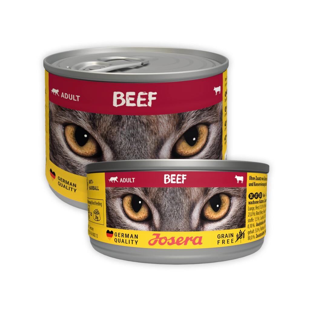 JOSERA Nassfutter BEEF für Katzen