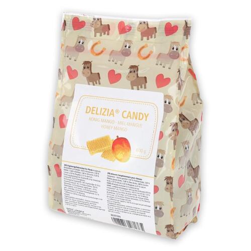 DELIZIA CANDY Leckerlie HONIG MANGO für Pferde 600g