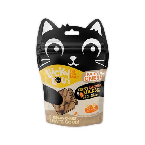 LUCKY LOU Leckerli LUCKY ONES STICKS KÄSE & HUHN für Katzen 50g