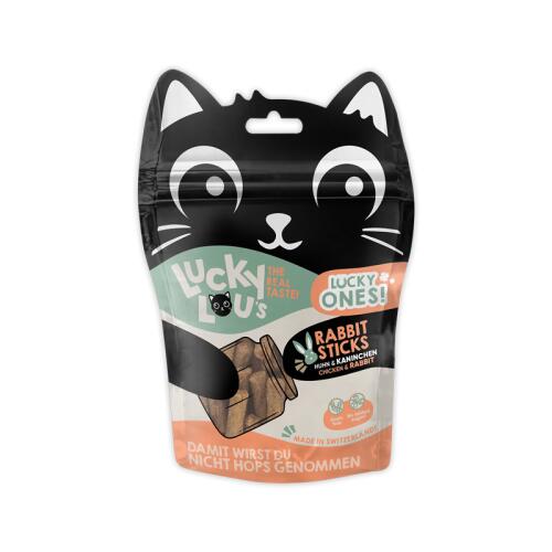 LUCKY LOU Leckerli LUCKY ONES STICKS HUHN & KANINCHEN für Katzen 50g