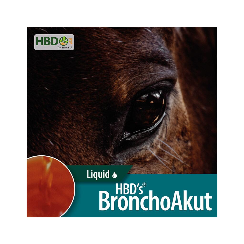 HBDS Ergänzungsfutter BRONCHOAKUT für Pferde 500ml