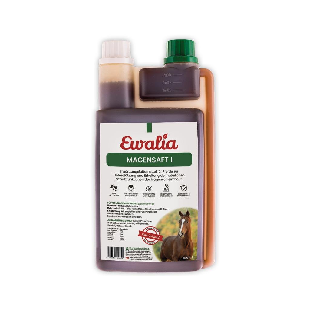 EWALIA Ergänzungsfutter MAGENSAFT 1 für Pferde 1l