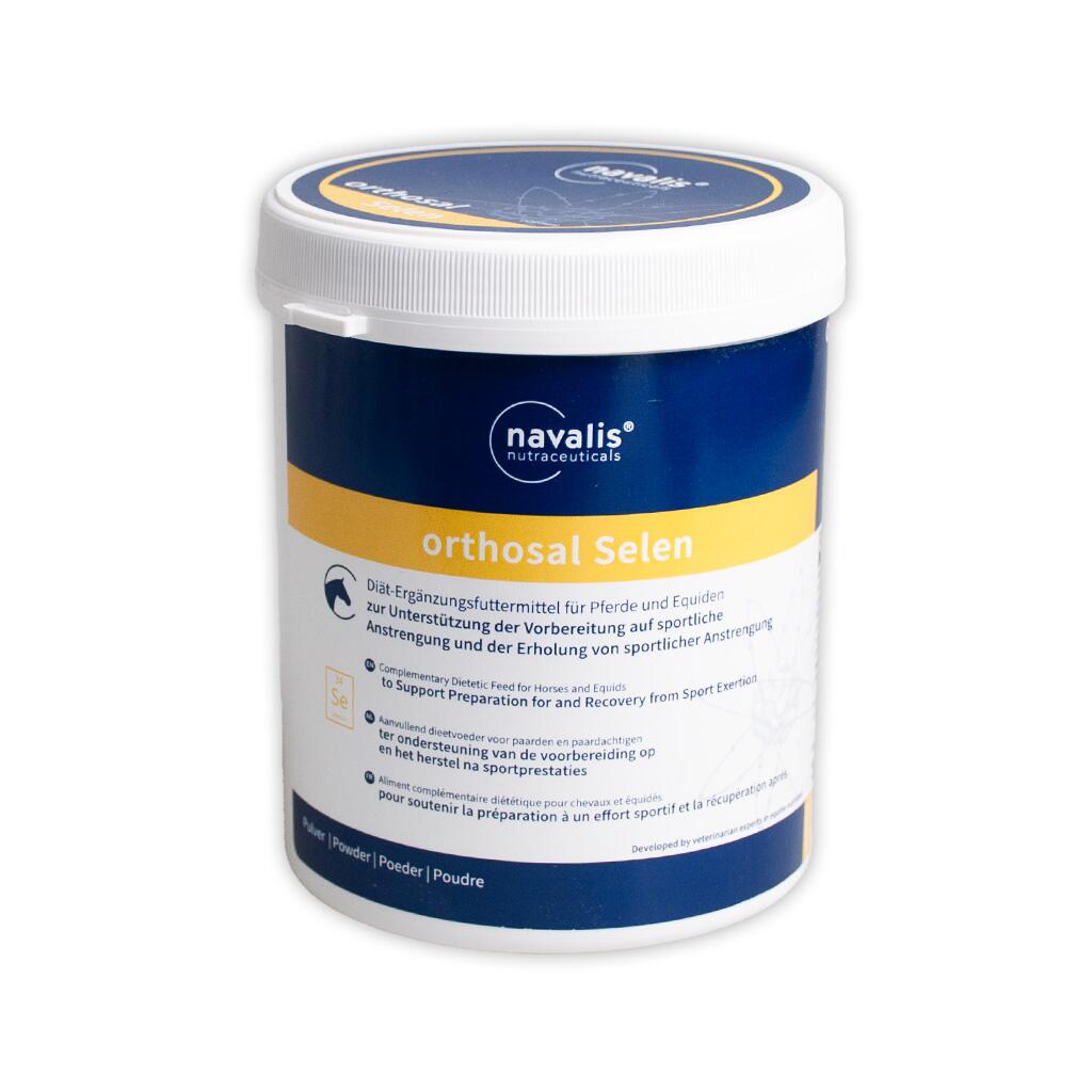 NAVALIS Ergänzungsfutter ORTHOSAL SELEN HORSE PULVER für Pferde 500g