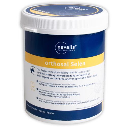 NAVALIS Ergänzungsfutter ORTHOSAL SELEN HORSE PULVER für Pferde 500g