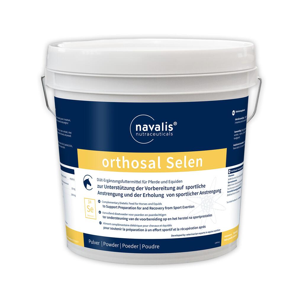 NAVALIS Ergänzungsfutter ORTHOSAL SELEN HORSE PULVER für Pferde 5kg