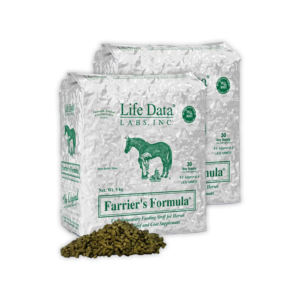 LIFE DATA LABS Ergänzungsfutter FARRIERS FORMULA ORIGINAL für Pferde 2 x 5kg Nachfüllpack