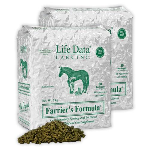 LIFE DATA LABS Ergänzungsfutter FARRIERS FORMULA ORIGINAL für Pferde 2 x 5kg Nachfüllpack