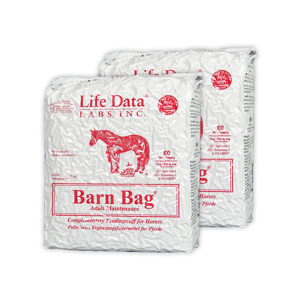 LIFE DATA LABS Ergänzungsfutter BARN BAG für Pferde 2 x 5kg Nachfüllpack