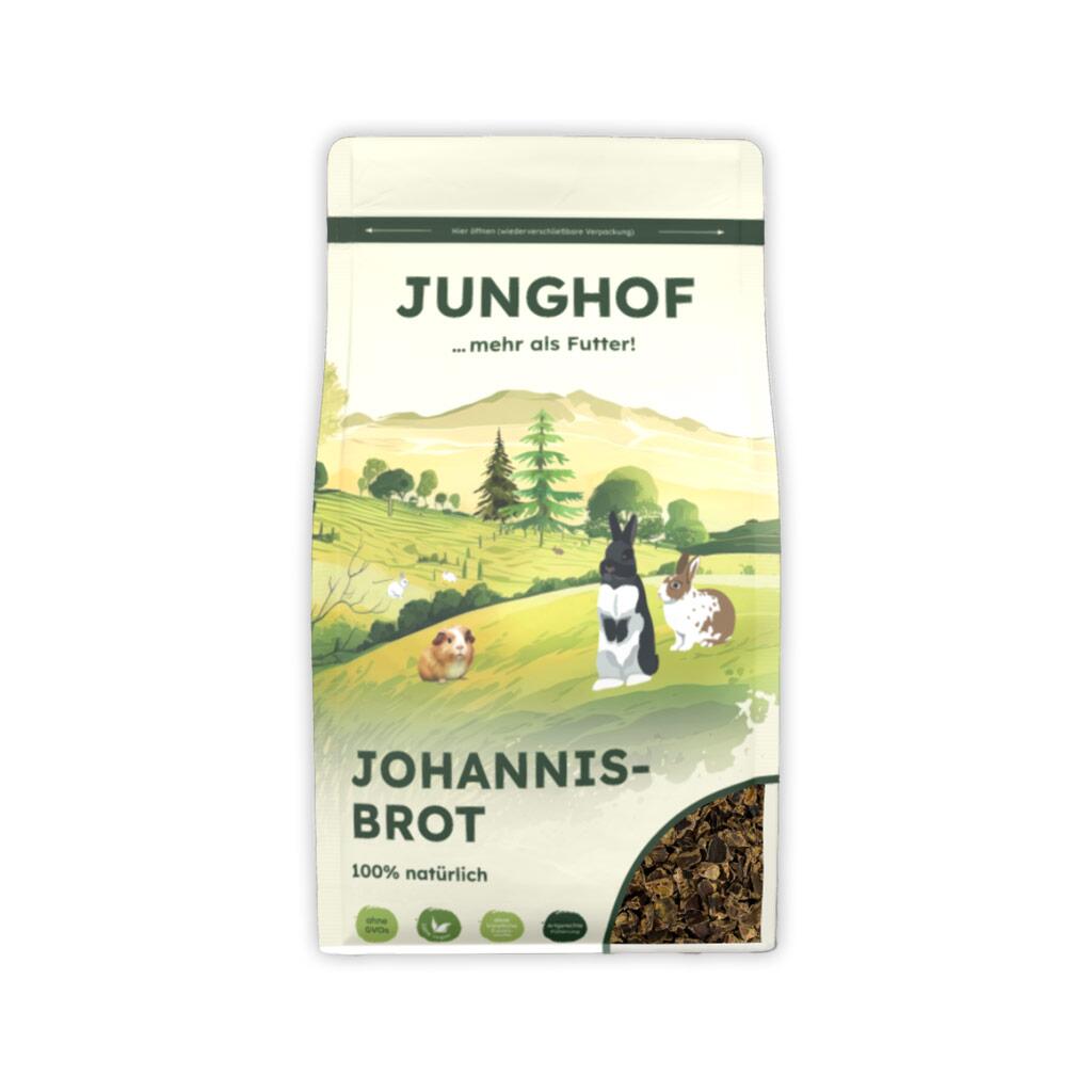 JUNGHOF Ergänzungsfutter JOHANNISBROT für Kaninchen 350g