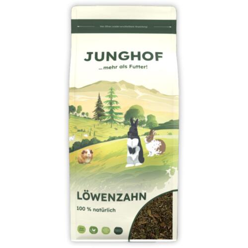 JUNGHOF Ergänzungsfutter LÖWENZAHNBLÄTTER für Kaninchen 300g