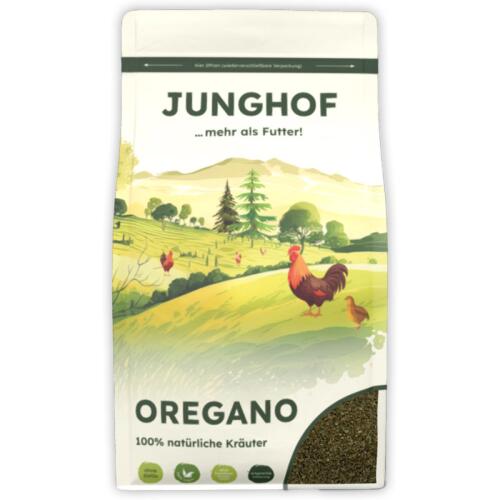 JUNGHOF Ergänzungsfutter OREGANO für Geflügel 150g