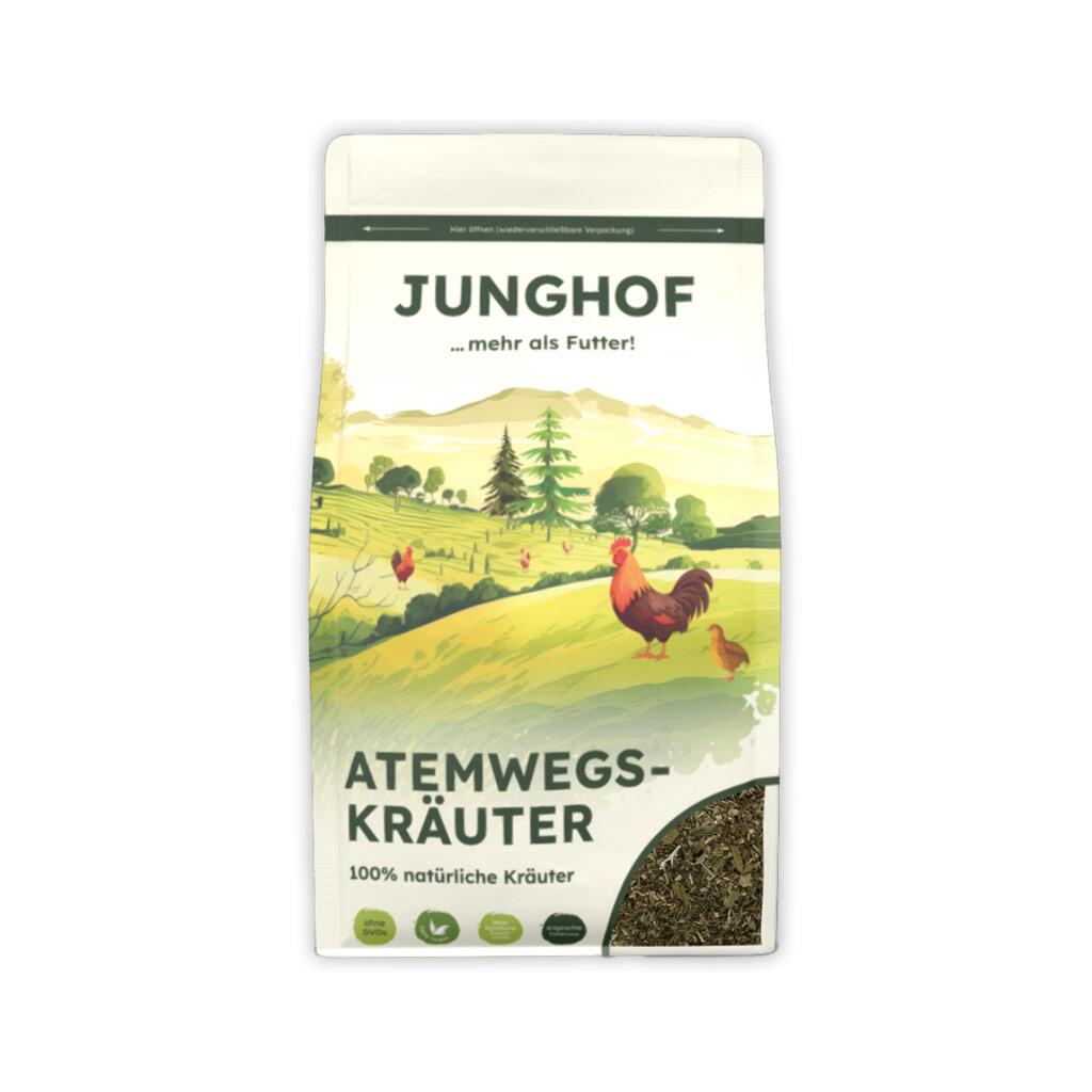 JUNGHOF Ergänzungsfutter ATEMWEGSKRÄUTER für Geflügel 200g