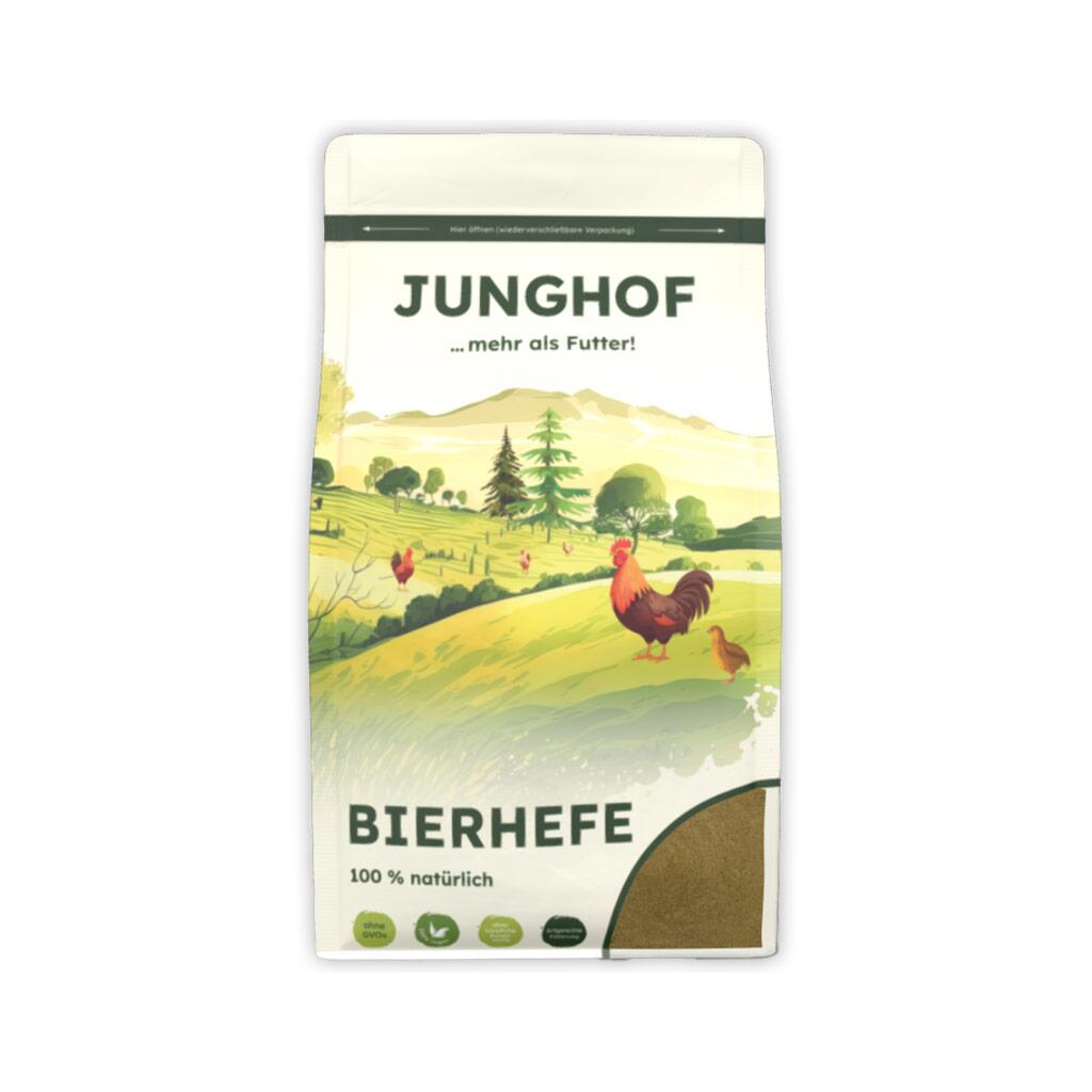 JUNGHOF Ergänzungsfutter BIERHEFE für Geflügel 750g