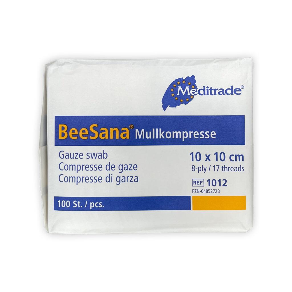 FS Verbandmaterial MULLKOMPRESSEN 10x10cm 8fach 100 Stück