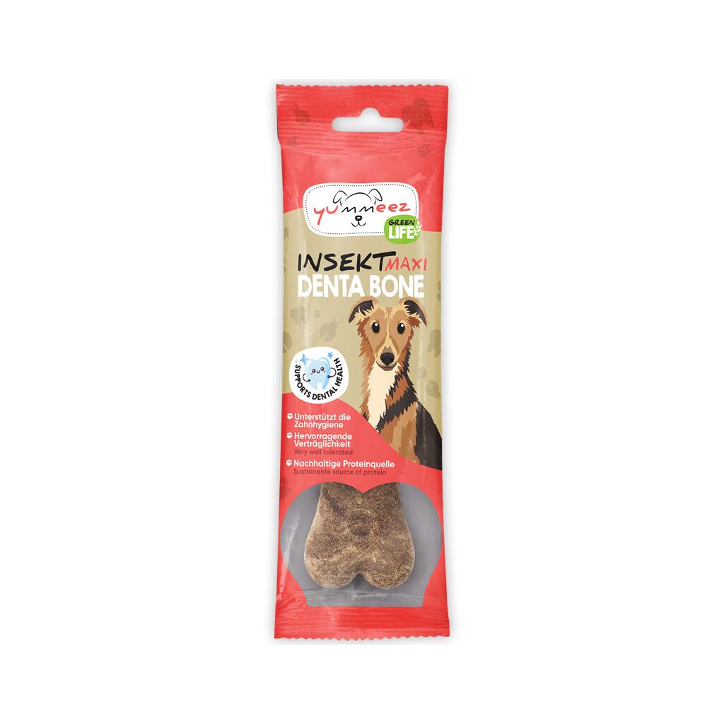 YUMMEEZ GREEN LIFE Leckerli INSEKT DENTA BONE MAXI für Hunde 100g