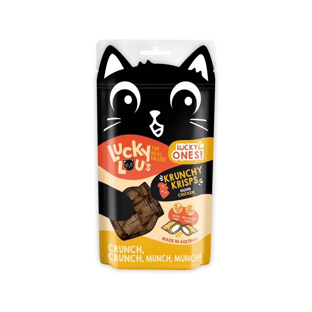 LUCKY LOU Leckerli LUCKY ONES KRUNCHY KRISPS HUHN für Katzen 60g