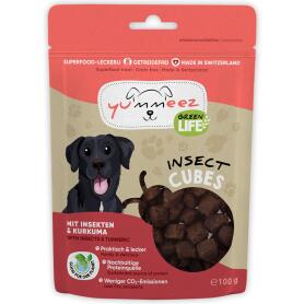 YUMMEEZ GREEN LIFE Leckerli INSECT CUBES für Hunde 100g