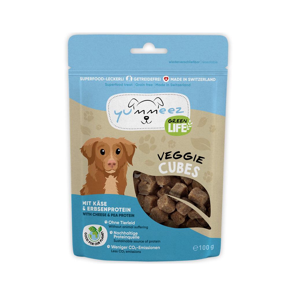 YUMMEEZ GREEN LIFE Leckerli VEGGIE CUBES für Hunde 100g