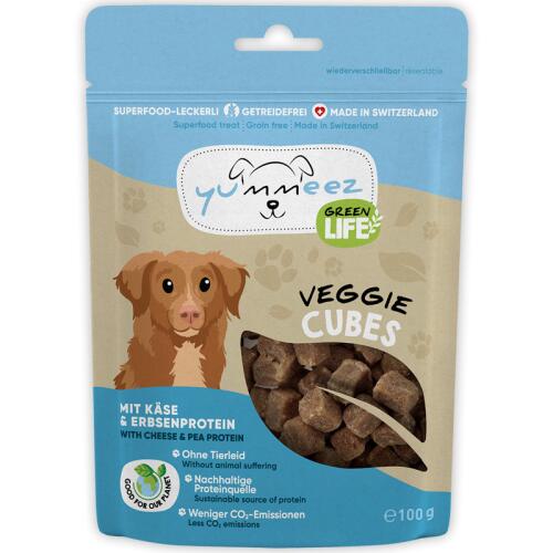 YUMMEEZ GREEN LIFE Leckerli VEGGIE CUBES für Hunde 100g