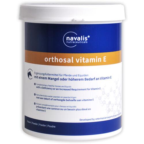 NAVALIS Ergänzungsfutter ORTHOSAL VITAMIN E HORSE PULVER für Pferde 750g