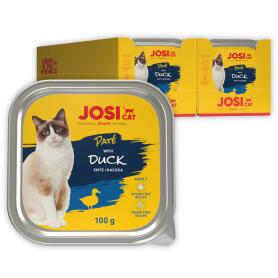 JOSICAT Nassfutter PATE WITH DUCK für Katzen