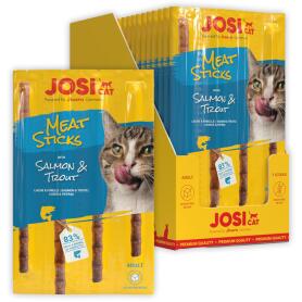 JOSICAT Leckerli MEAT STICKS SALMON & TROUT für...
