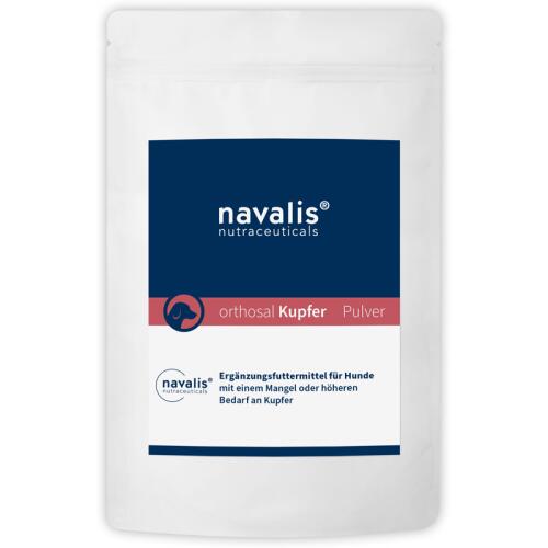 NAVALIS Ergänzungsfutter ORTHOSAL KUPFER DOG PULVER für Hunde 150g