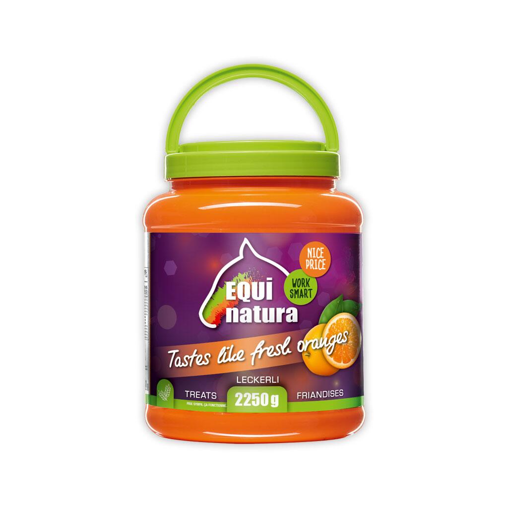 EQUINATURA Leckerli TASTES LIKE FRESH ORANGES für Pferde 2250g