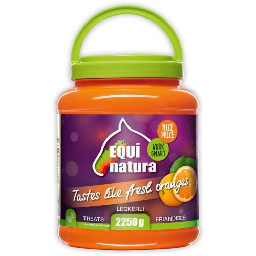 EQUINATURA Leckerli TASTES LIKE FRESH ORANGES für Pferde 2250g