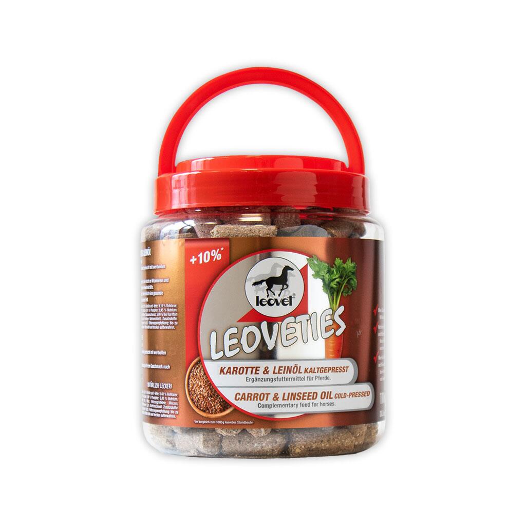 LEOVET Leckerli LEOVETIES KAROTTE LEINÖL KALTGEPRESST für Pferde 1100g