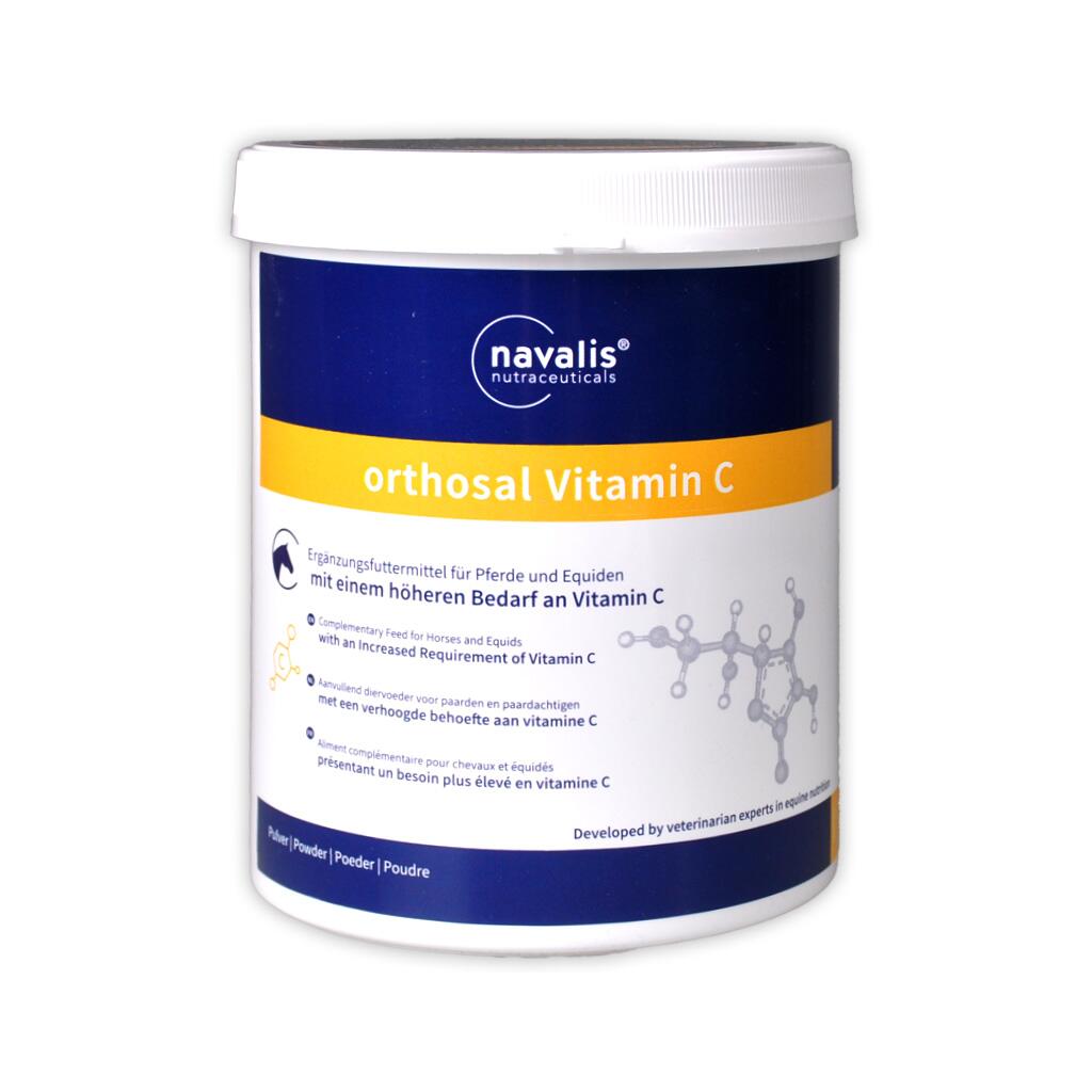 NAVALIS Ergänzungsfutter ORTHOSAL VITAMIN C HORSE PULVER für Pferde 1,2kg