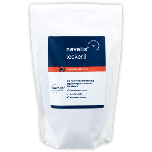NAVALIS Leckerli KAROTTEN-HERZEN für Pferde Probe 160g