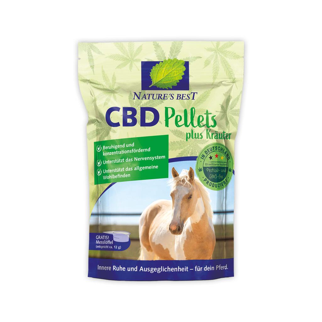 NATURES BEST Ergänzungsfutter CBD PELLETS MIT KRÄUTERN für Pferde 675g*
