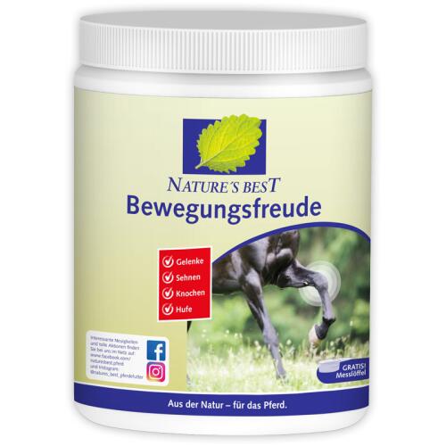 NATURES BEST Ergänzungsfutter BEWEGUNGSFREUDE für Pferde 600g
