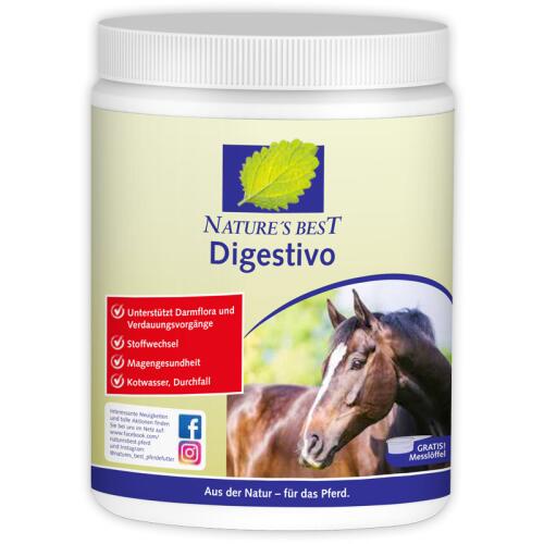 NATURES BEST Ergänzungsfutter DIGESTIVO für Pferde 380g