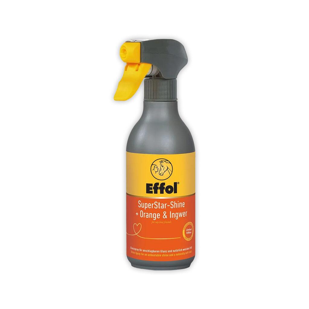 EFFOL Fellpflege SUPERSTAR-SHINE ORANGE & INGWER für Pferde 750ml