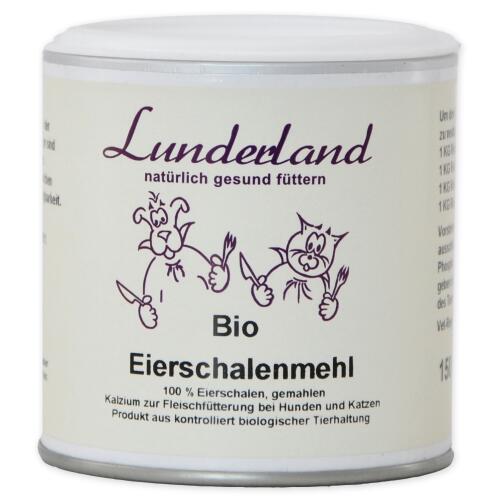 LUNDERLAND Ergänzungsfutter BIO EIERSCHALENMEHL für Hunde 150g*
