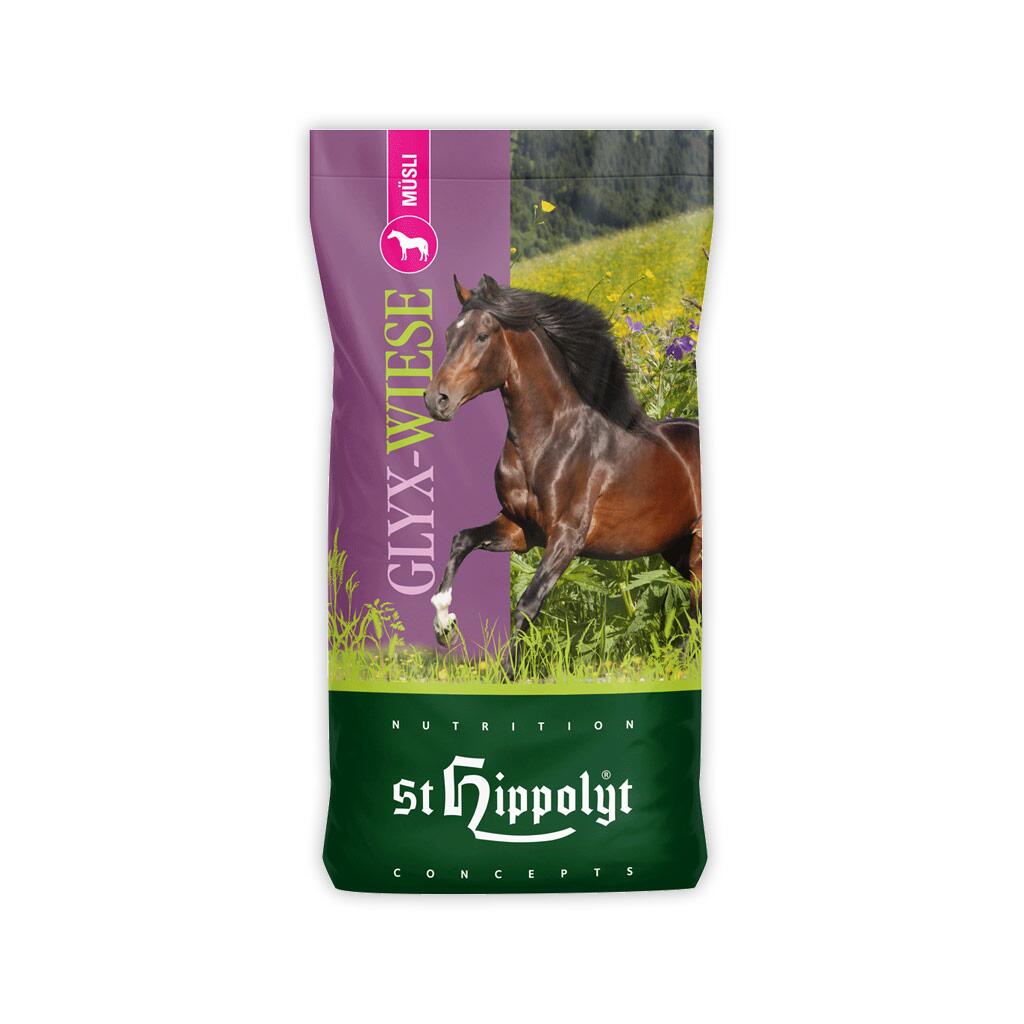 ST. HIPPOLYT Futter GLYXWIESE MÜSLI für Pferde 15kg