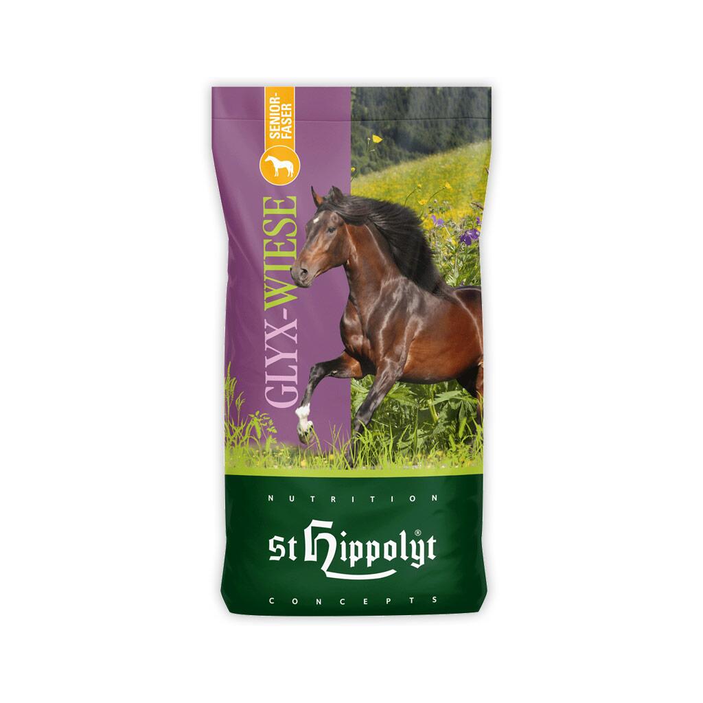 ST. HIPPOLYT Futter GLYXWIESE SENIORFASER für Pferde 15kg