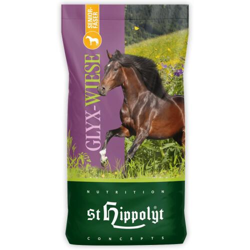 ST. HIPPOLYT Futter GLYXWIESE SENIORFASER für Pferde 15kg